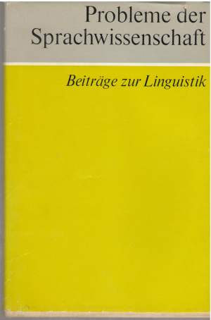 Probleme der Sprachwissenschaft Beitrage zur Linguistik