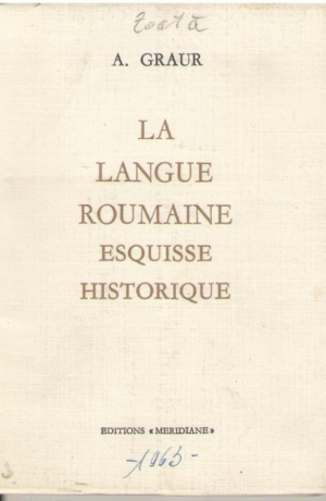 La langue roumain esquisse histique