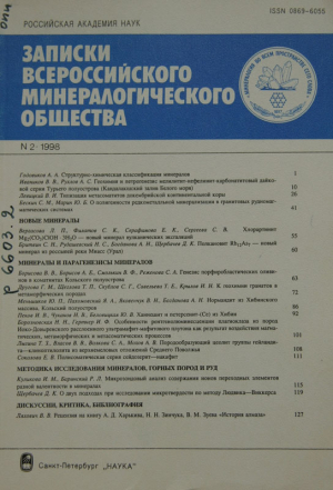Записки Российского минералогического общества