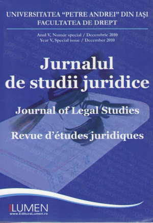Jurnalul de studii juridice  Jornal of Legal Studies