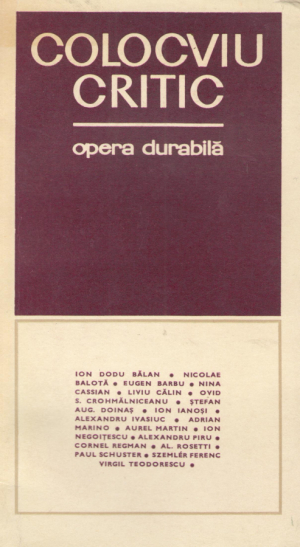 colocviu critic opera durabila