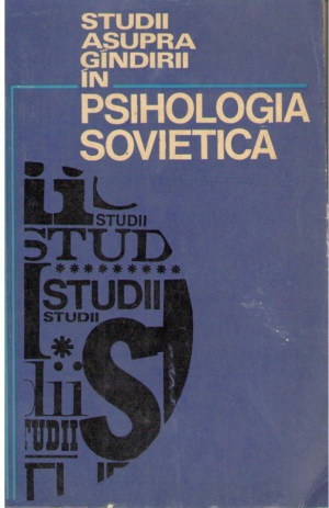 studii asupra gindirii in psihologia sovietica