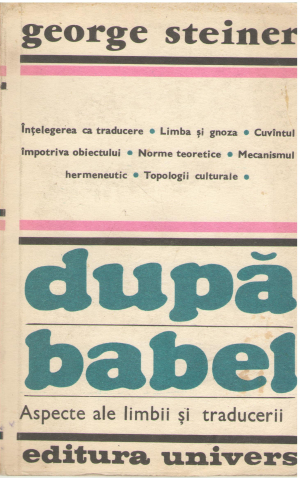 dupa babel aspecte ale limbii si traducerii
