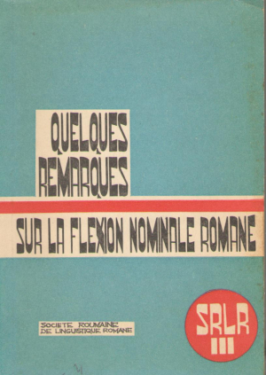 quelques remarques sur la flexion nominale romane