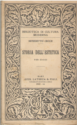 storia dell` estetica per saggi