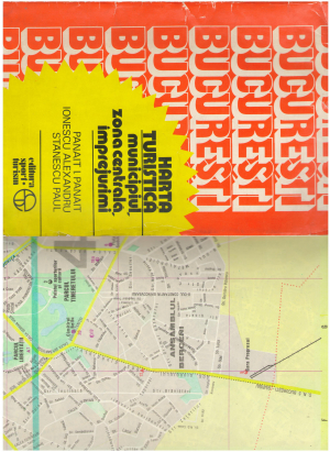 Harta turistica Municipiul, zona centrala,imprejurimi