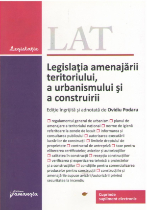 Legislatia amenajarii teritoriului a urbanismului si a construirii
