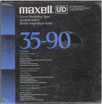 maxell sound recording tape
