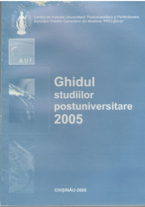 ghidul studiilor postuniversitare 2005