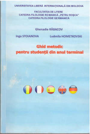 Ghid metodic pentru studentii din anul terminal