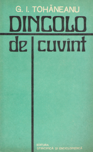 dincolo de cuvint studii de stilistica si versificatie