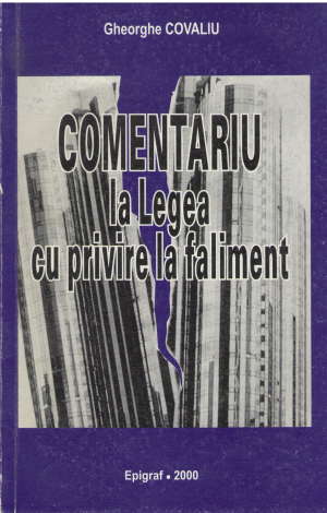 comentariu la legea cu privire la faliment
