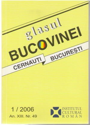 Glasul bucovinei Revista trimestriala de istorie si cultura