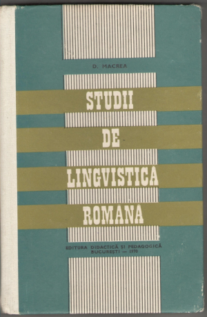 Studii De Lingvistica Romana
