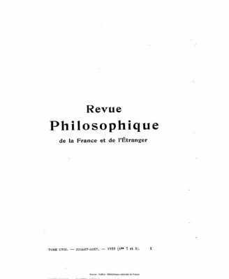 Revue philosophique