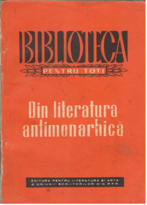 Din literatura antimonarhica