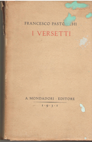 i versetti francesco pastonchi