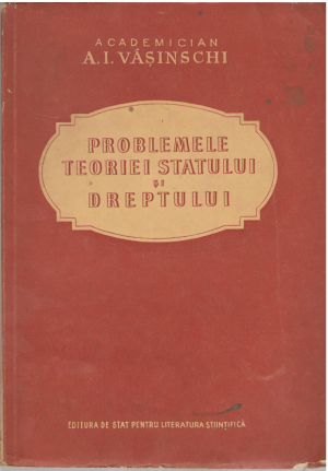 Problemele teoriei statului si dreptului