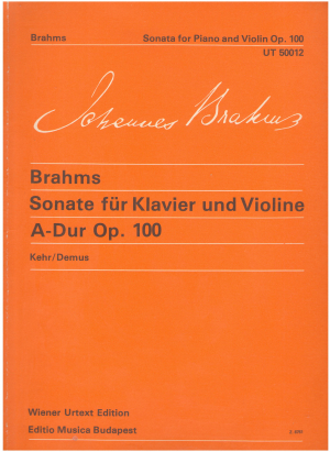 sonate fur klavier und violine A Dur Op. 100