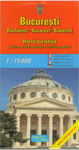 Bucuresti Bucharest Harta turistica 1:15000