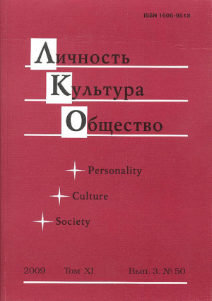 Личность. Культура. Общество