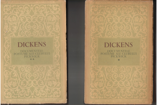 documentele postume ale clubului pickwick in 2 volume
