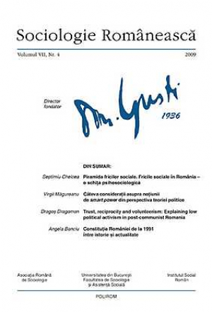 Sociologie Romaneasca. Vol. 7, nr. 4, 2009