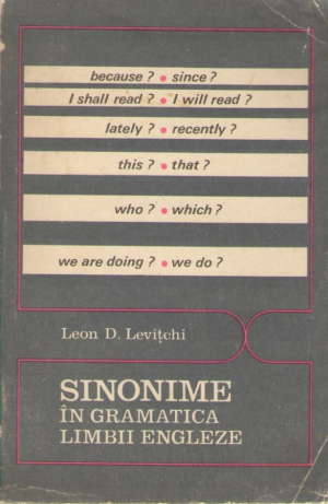 Sinonime in gramatica limbii engleze