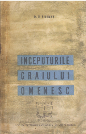 inceputurile graiului omenesc