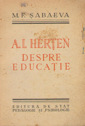 A.I. Herten despre educatie culegere de fragmente pedagogice