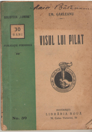 Visul lui Pilat  Biblioteca Lumina nr. 39