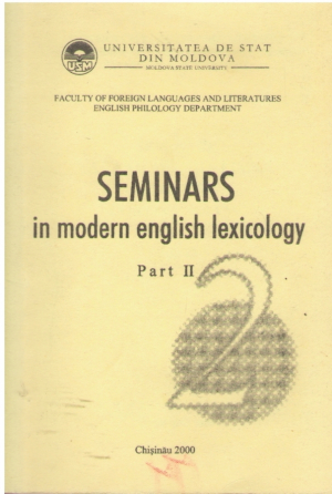 Seminars in modern english lexicology  Part II