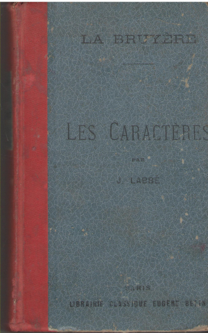 les caracteres de la bruyere et de theophraste