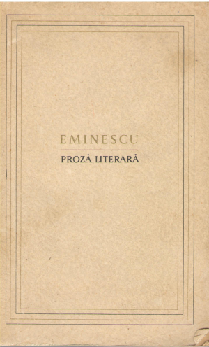 eminescu proza literara