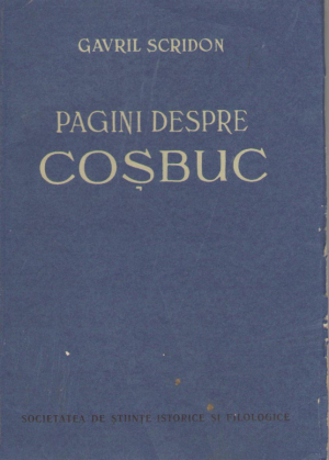 pagini despre cosbuc contributii la cunoasterea vietii si operei poetului