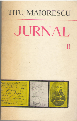 jurnal si epistolar Vol. II martie 1859 - 17 iulie 1860
