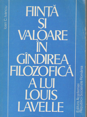 fiinta si valoare in gindirea filozofica a lui Louis Lavelle