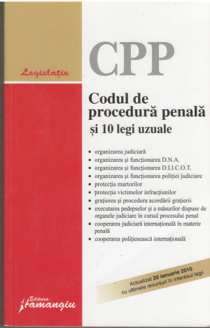 codul de procedura penala si 10 legi uzuale