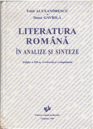 literatura romana in analize si sinteze editia a iii-a revazuta si completata