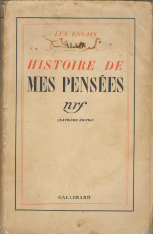 Histoire de mes pensees