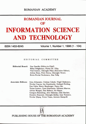 Romanian Journal of Information, Science and Tehnology