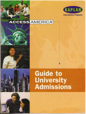 Acces America Guide to University Admissions