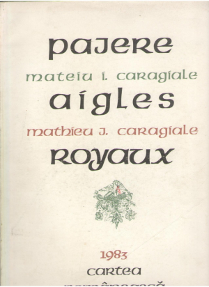 Pajere Aigles  Royaux Tabla de materii Table des marieres editie bilingva romano-franceza