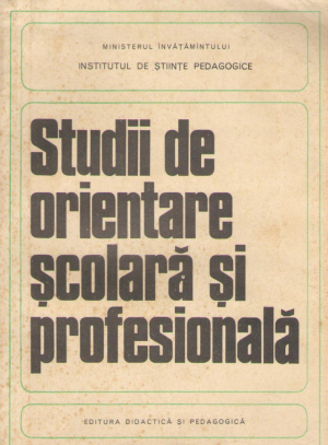 studii de orientare scolara si profesionala