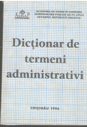 Dictionar de termeni administrativi