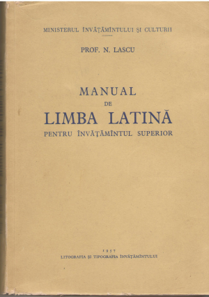 manual de limba latina pentru invatamantul superior