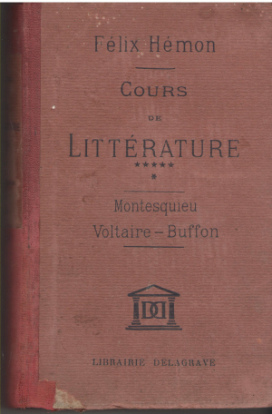 cours de litterature xv montesquieu - voltaire - buffon (cil2)