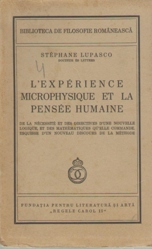 L`experience microphysique et la pensee humaine