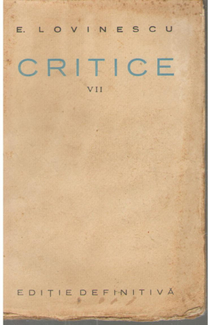 critice volumul VII