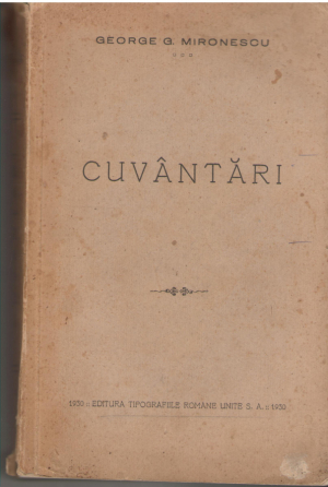 Cuvantari George G. Mironescu
